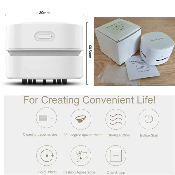 Mini Desktop Vacuum Cleaner