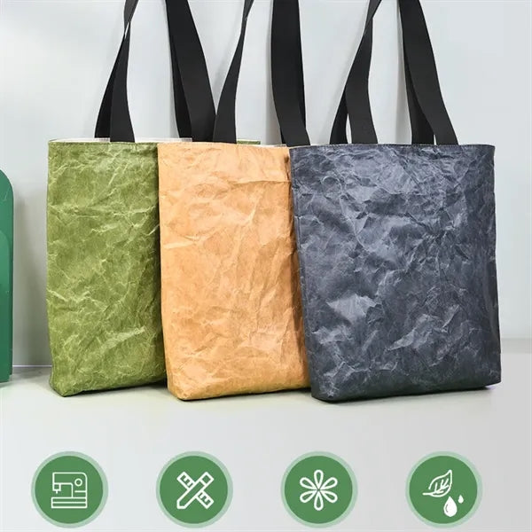 Large capacity waterproof durable DuPont paper tote bag
