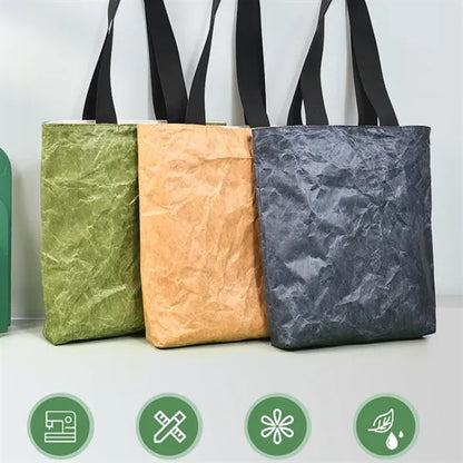 Large capacity waterproof durable DuPont paper tote bag