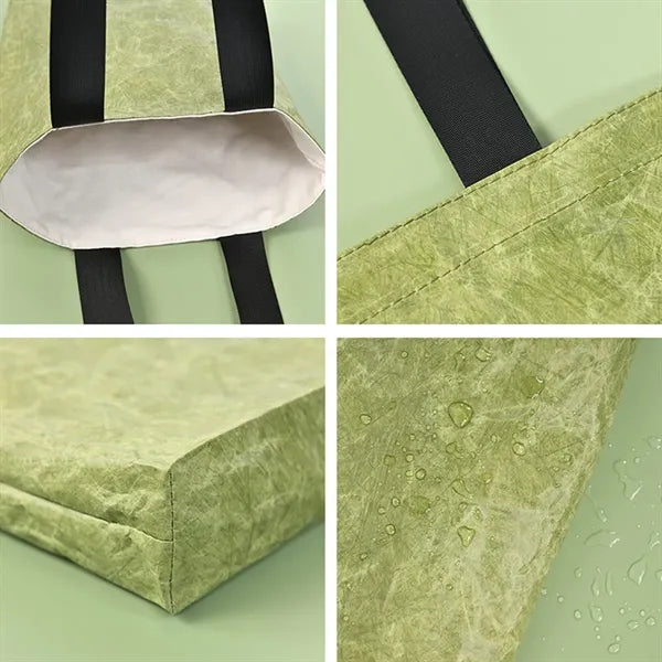 Large capacity waterproof durable DuPont paper tote bag