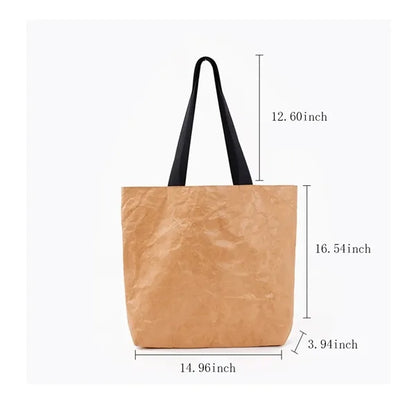 Large capacity tough waterproof DuPont paper tote bag