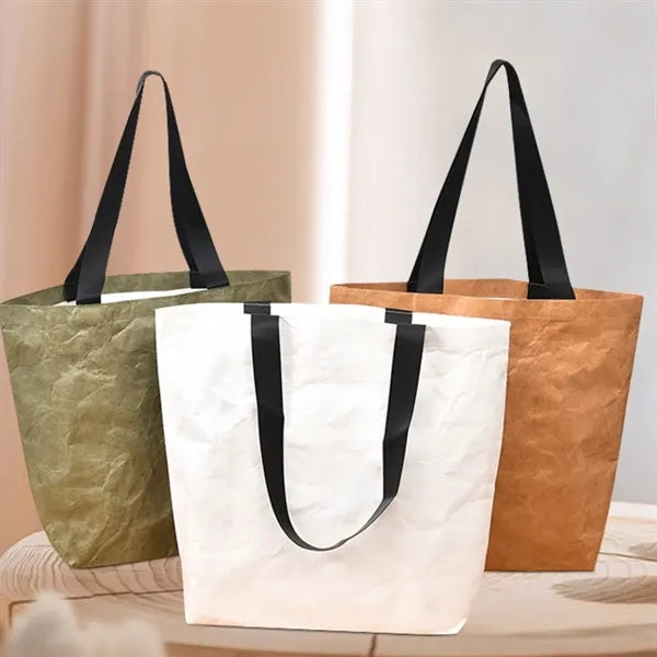 Large capacity tough waterproof DuPont paper tote bag