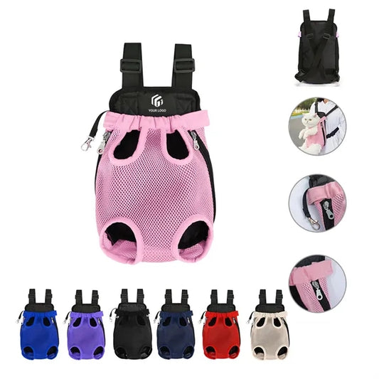 Adjustable Shoulder Strap Pet Legs Out Frontpack Backpack