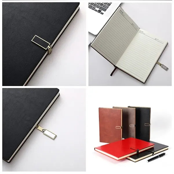 Business Luxury Leather Notebook Gift Set With Pen