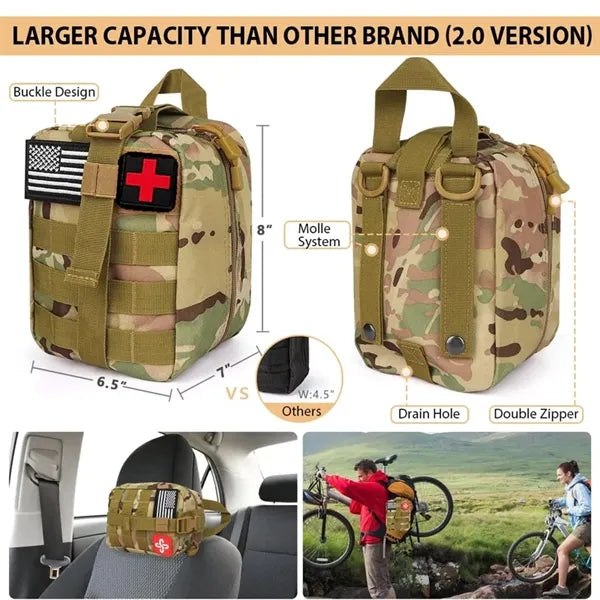 250Pcs Professional Survival Kit And First Aid