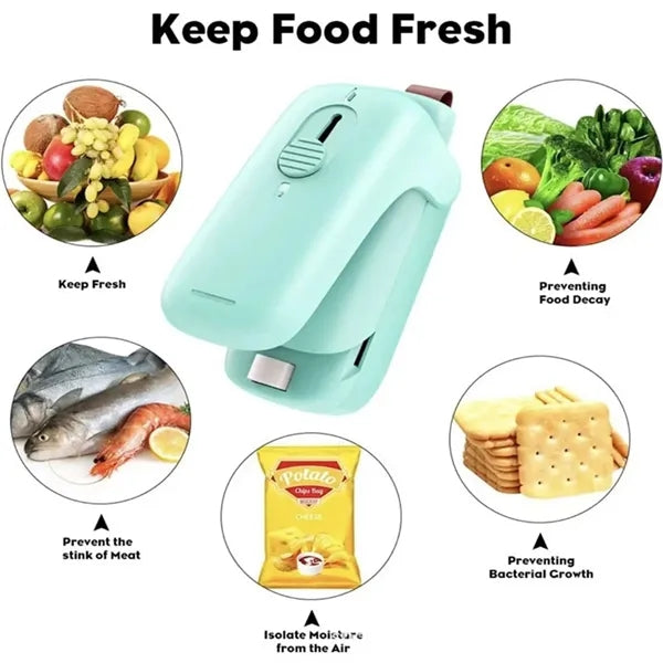 2 in 1 Heat Sealer and Cutter with Lanyard