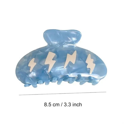 Cloud Lightning Blue Hair Claw Clip