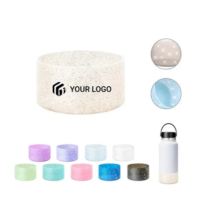 Tumbler accessories protective glitter silicone cup boot