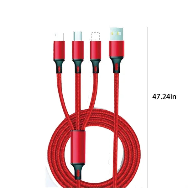 3 in 1 Fast USB Charging Cable Charger Cord