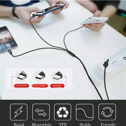 3 in 1 Fast USB Charging Cable Charger Cord