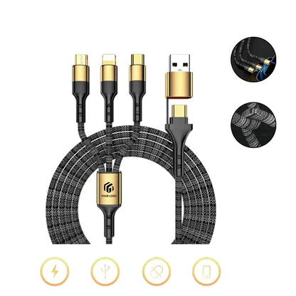 3 in 2 Drones Phones Charger Multi USB Fast Charging Cable