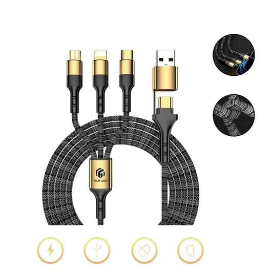 3 in 2 Drones Phones Charger Multi USB Fast Charging Cable