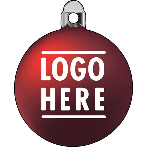 Full Color Acrylic Ornaments - Bulb 1 - Red
