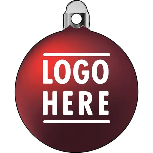 Full Color Acrylic Ornaments - Bulb 1 - Red