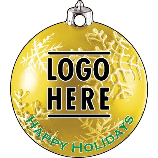 Full Color Acrylic Ornaments - Bulb 3 - Yellow