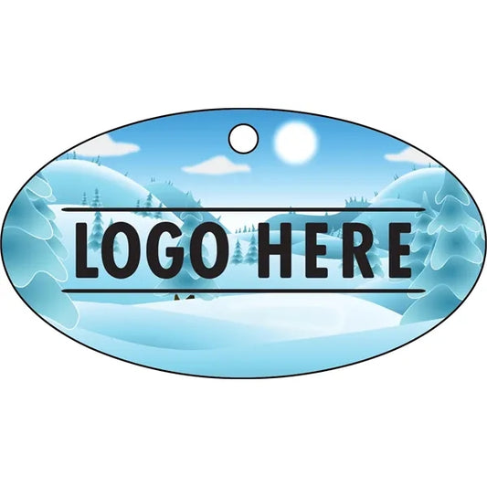 Full Color Acrylic Ornament - Oval Scene