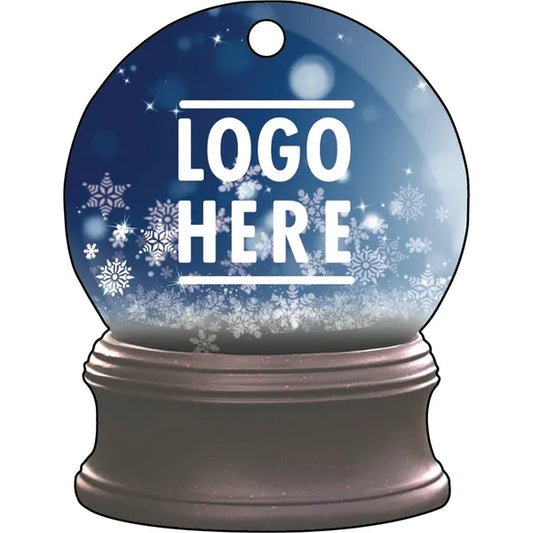 Full Color Acrylic Ornaments - Snow Globe with Snowflakes