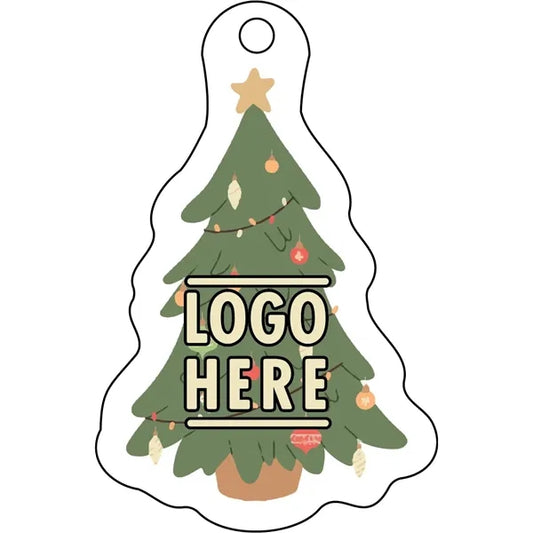 Full Color Acrylic Ornaments - Tree with Lights