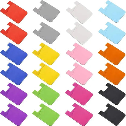 Silicone Cell Phone Back Card Holder