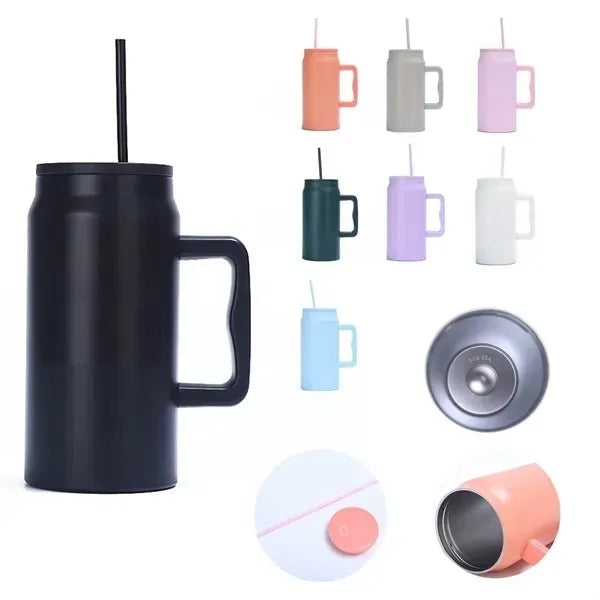 Tumbler with Straw & Lid