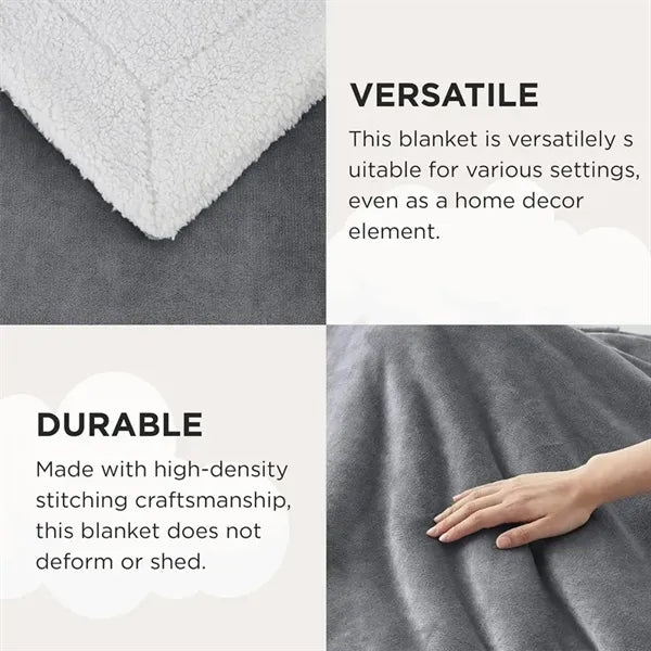 Sherpa Soft Fuzzy Plush Throw Blanket