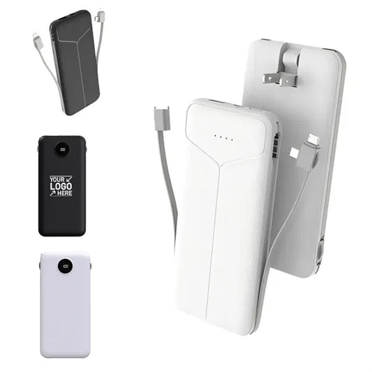 10000mAh Power Bank with Built in Plug
