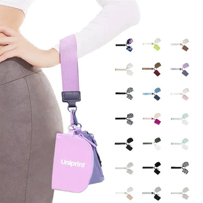 Mini Zip Around Wristlet keychain Wallet for Women