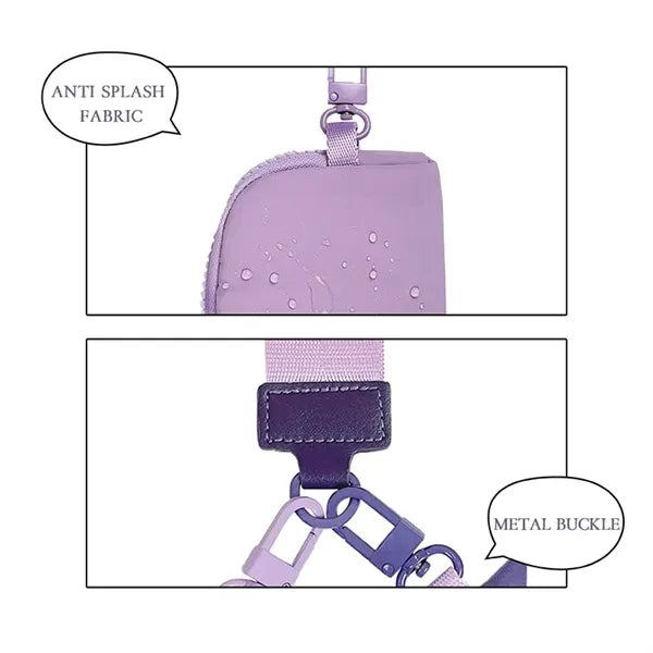 Mini Zip Around Wristlet keychain Wallet for Women