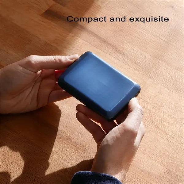 Waterproof RFID Blocking Aluminum Alloy Card Holder Box