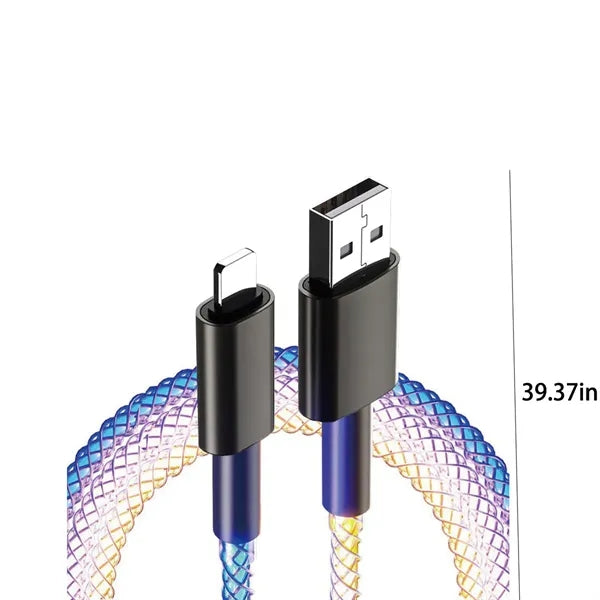 LED Light Gradual Fast Charger Illuminated Charging Cable