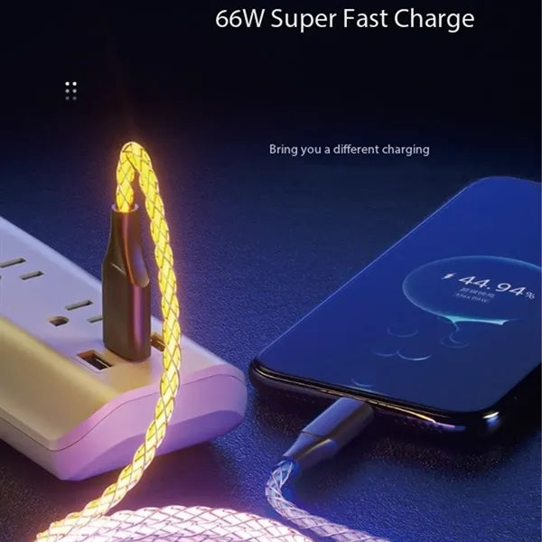 LED Light Gradual Fast Charger Illuminated Charging Cable