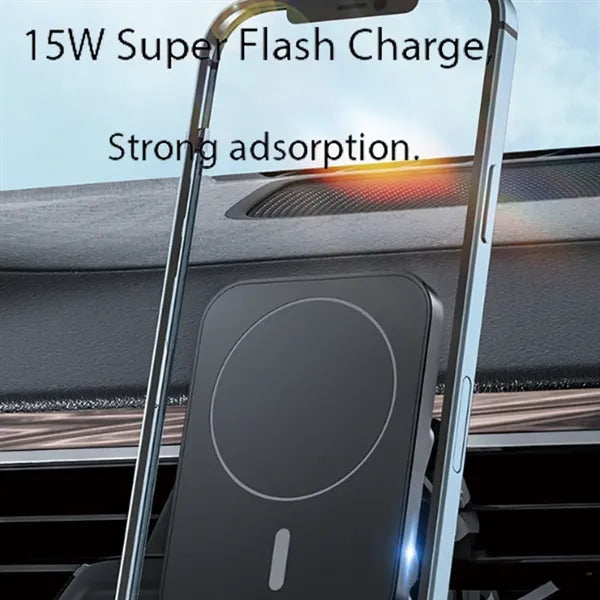 15W Magnetic Wireless Fast Charging Car Mount Charger