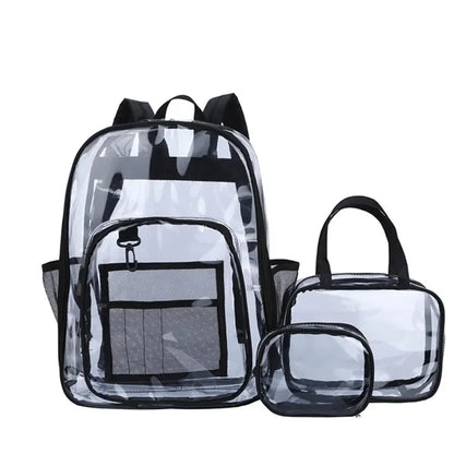 PVC Clear Backpack Set