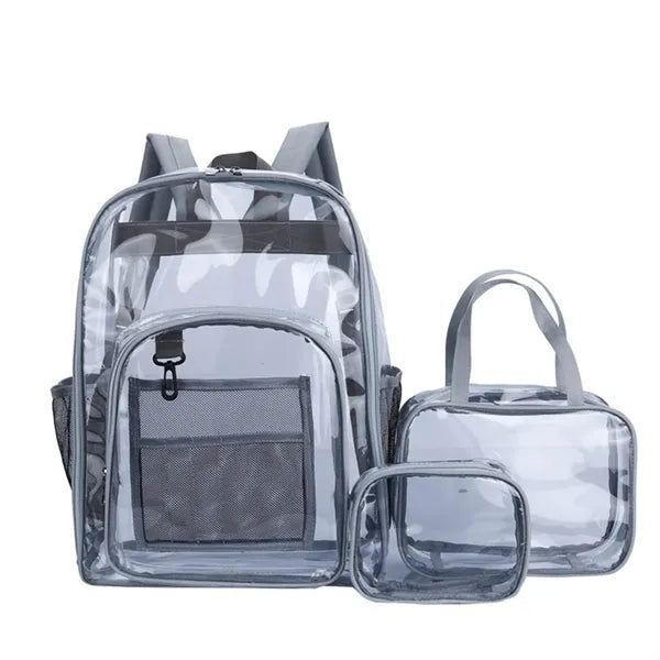 PVC Clear Backpack Set