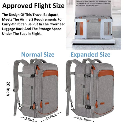 40L Luggage Travelers Bag Backpack With 4 Packing Cubes