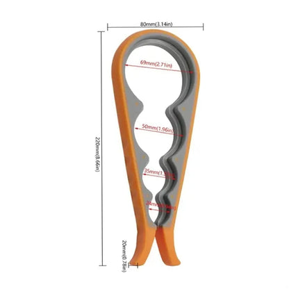 4 in 1 Multi Function Can Opener with Non-slip handle