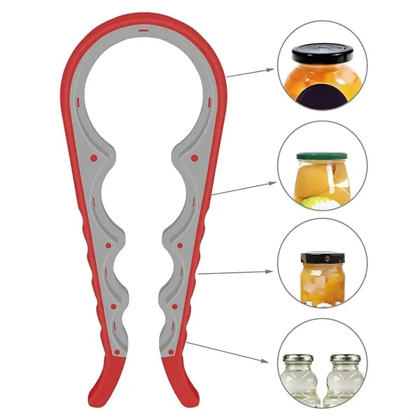 4 in 1 Multi Function Can Opener with Non-slip handle