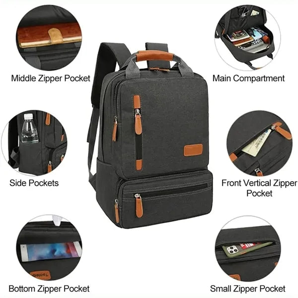 3pcs Set Backpack Travel Business Shoulder Matching Bag