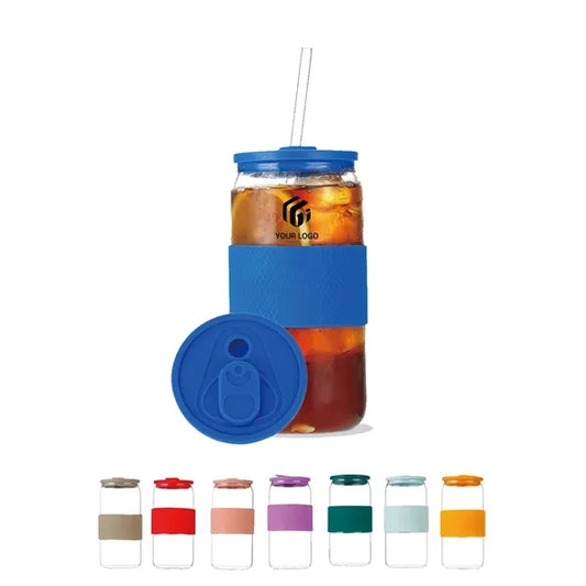 Cups with Lid and glass Straws Drinking for camp party