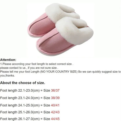 Warm Cotton Plush Shoes