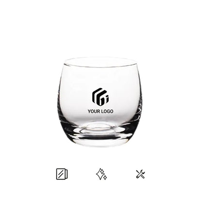 Club Whiskey Transparent Glass Egg-shaped crystal cup