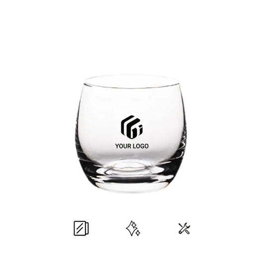 Club Whiskey Transparent Glass Egg-shaped crystal cup