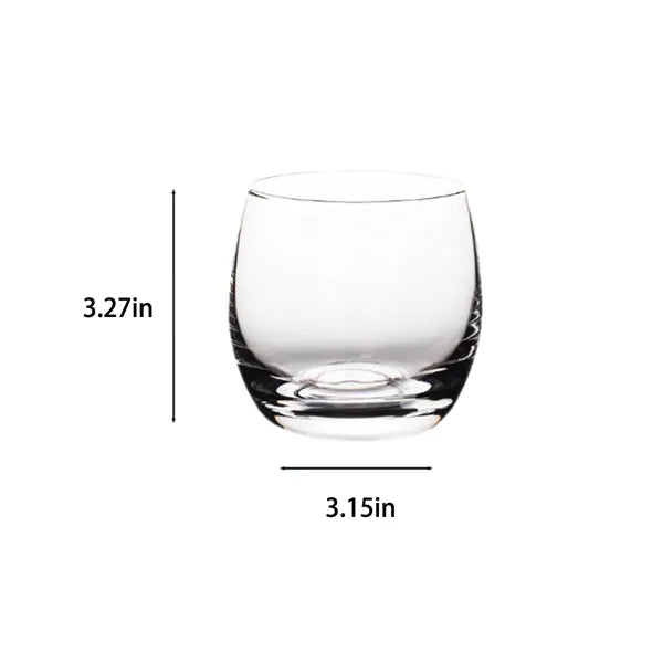Club Whiskey Transparent Glass Egg-shaped crystal cup