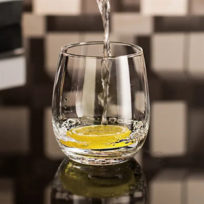 Club Whiskey Transparent Glass Egg-shaped crystal cup