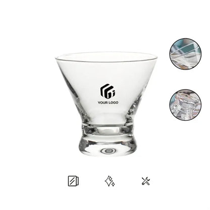 Dessert Cup Ultra Clear See Through Thick Solid Base Glass