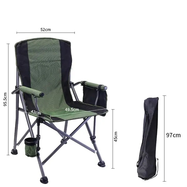 Folding Outdoor Camping Chair with carry Bag and Cup Holder