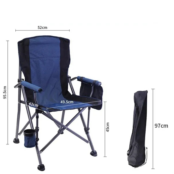 Folding Outdoor Camping Chair with carry Bag and Cup Holder