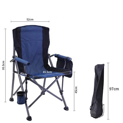 Folding Outdoor Camping Chair with carry Bag and Cup Holder
