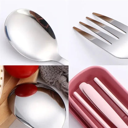 Portable Travel Utensils With Case