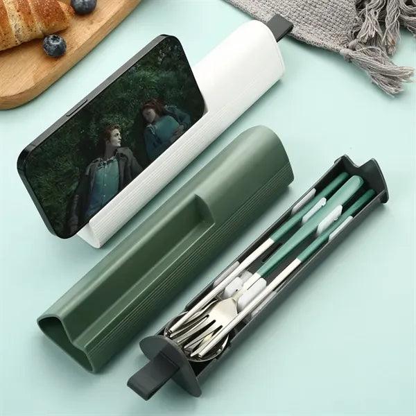 Portable Silverware Lunch Box